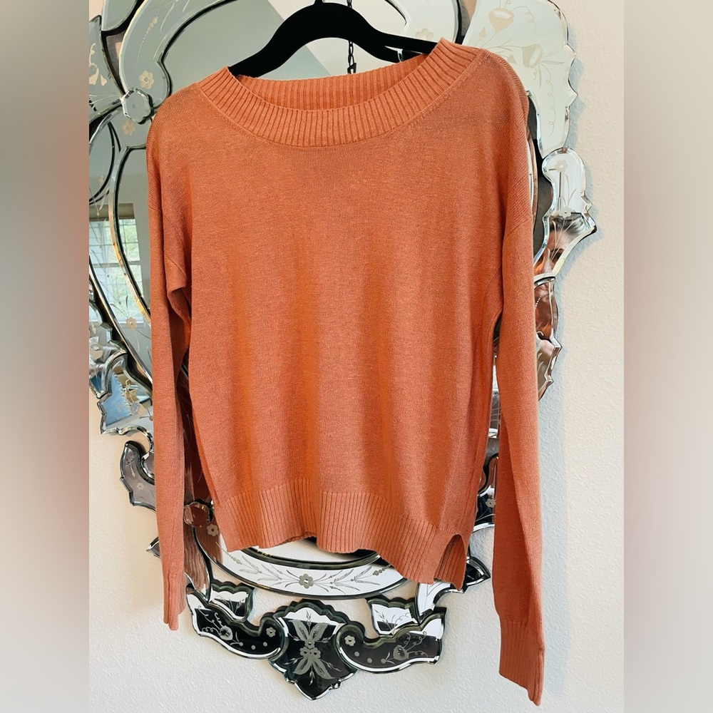 Club Monaco Small Orange Knit Sweater